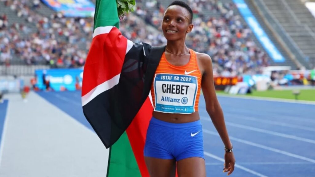 Beatrice Chebet won the 3,000m gold at the Xiamen Diamond League Femi