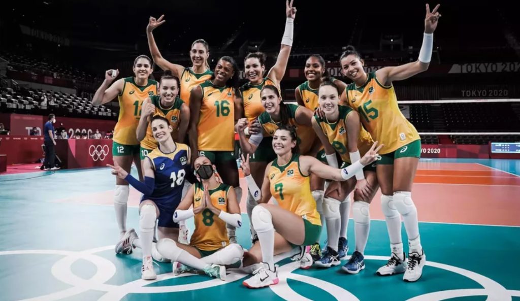 Brazil finished unbeaten in the group stage of the women’s volleyball