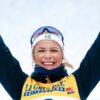 Frida Karlsson skiing win