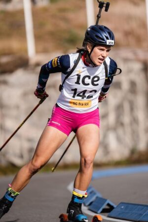 Juni Arnekleiv rolling biathlon
