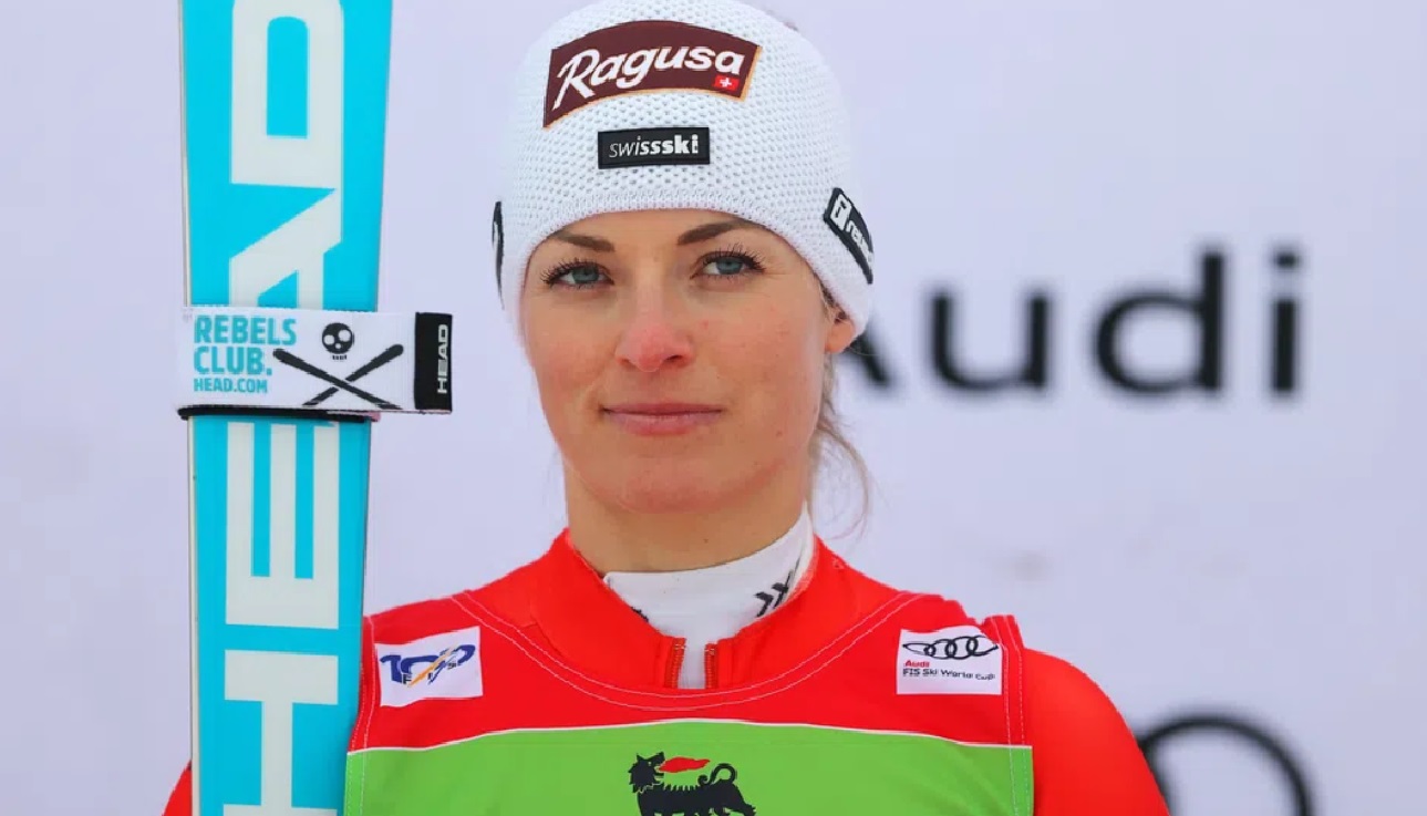 Lara Gut-Behrami skiing