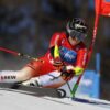 Lara Gut-Behrami skiing
