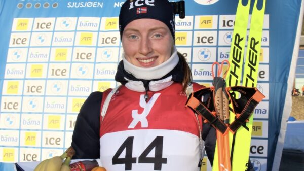 Maren Kirkeeide biathlon title