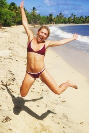 Mikaela Shiffrin beach bikini
