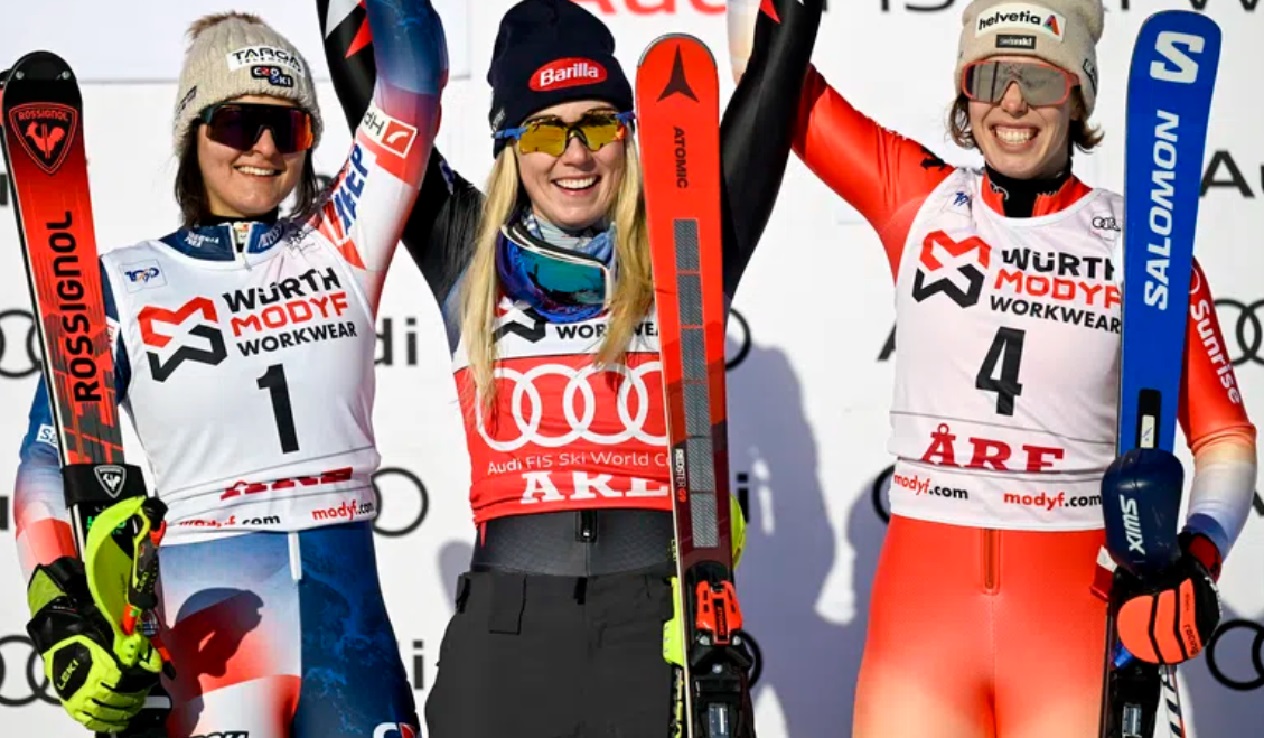 Mikaela Shiffrin slalom win