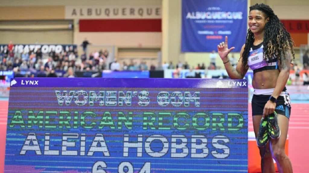 Aleia Hobbs remains just 2 hundredths short of the 60m world record