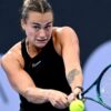 Aryna Sabalenka Brisbane WTA