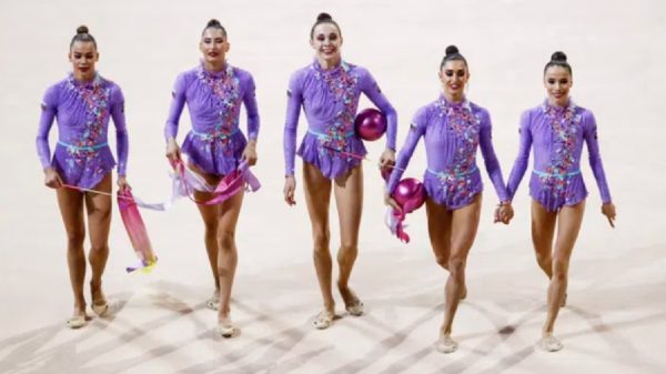 Bulgarian Rhythmic Gymnastics ensemble