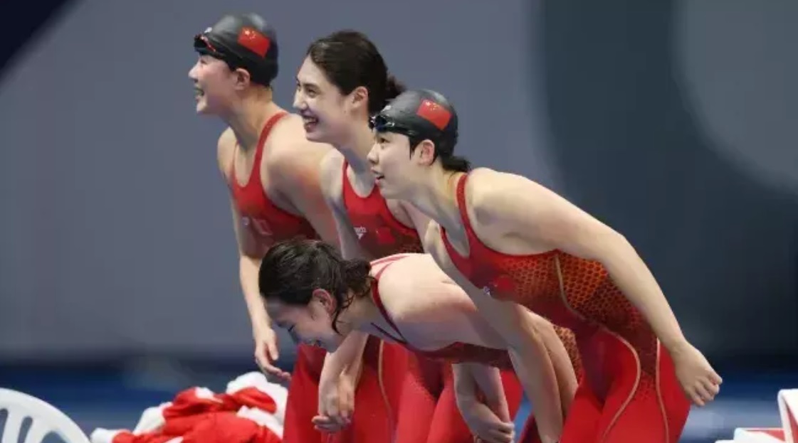 China freestyle 2x200m relay swimming