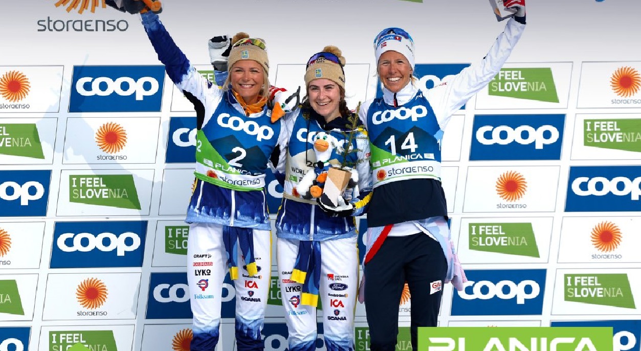 Ebba Andersson top 3 skiatlon