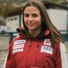 Luisa Bertani skiing