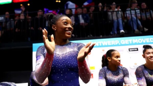 Simone Biles 20 world gold gymnastics