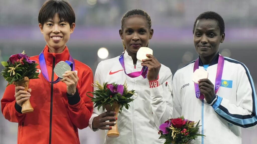 Violah Jepchumba Kilonzo Motosio won the 10,000m gold at the 2023